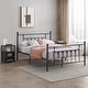 preview thumbnail 7 of 27, Taomika 3-Pieces Modern Bedroom Sets with Black Bed Frame