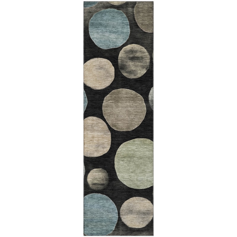 Premium Washable Super Soft Modern Bubbles Mayfield Rug