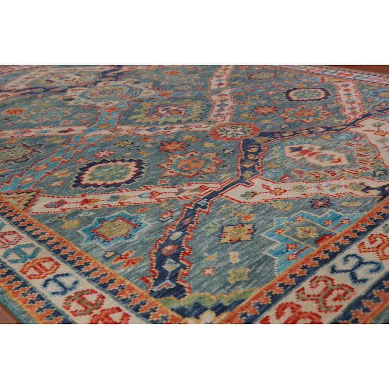 Oushak Oriental Area Rug Handmade Wool Carpet - 8'2" x 9'10"