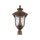 preview thumbnail 5 of 4, Livex Lighting Oxford 3 Light Outdoor Post Light