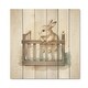 preview thumbnail 3 of 6, Designart 'Baby Bunny In Crib' Animals Rabbit Wood Wall Art - Natural Pine Wood