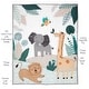preview thumbnail 3 of 8, Lambs & Ivy Jungle Friends 5-Piece Safari Animals Nursery Baby Crib Bedding Set
