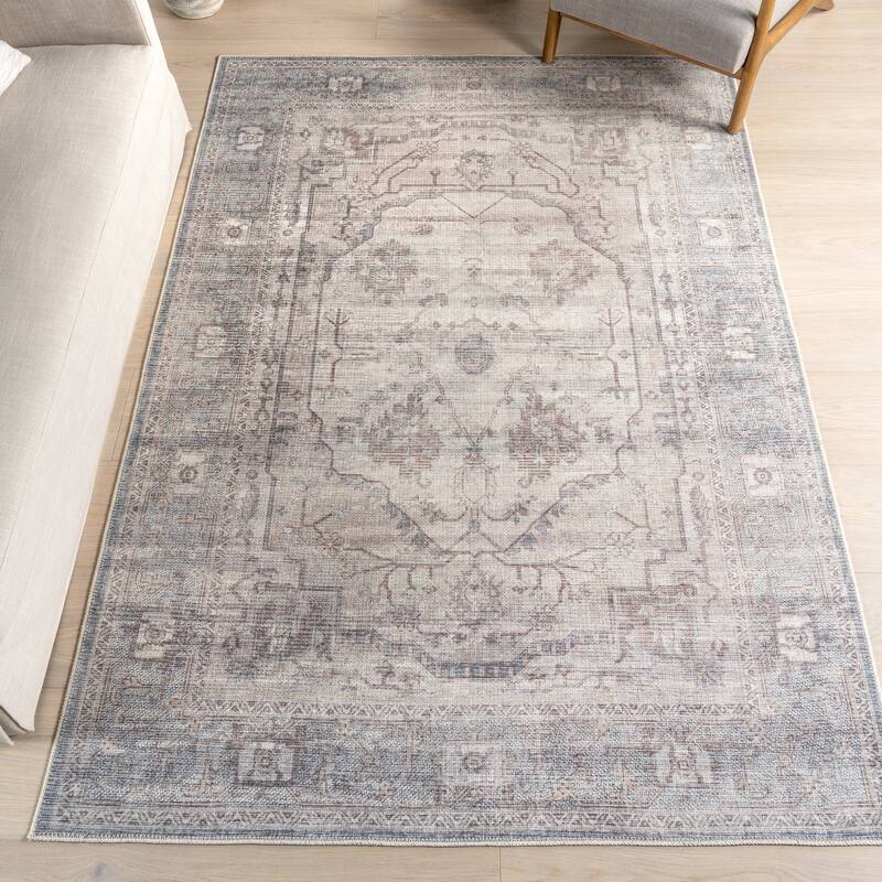Nuloom Green Haven Collection Recycled Cotton Machine Washable Area Rug