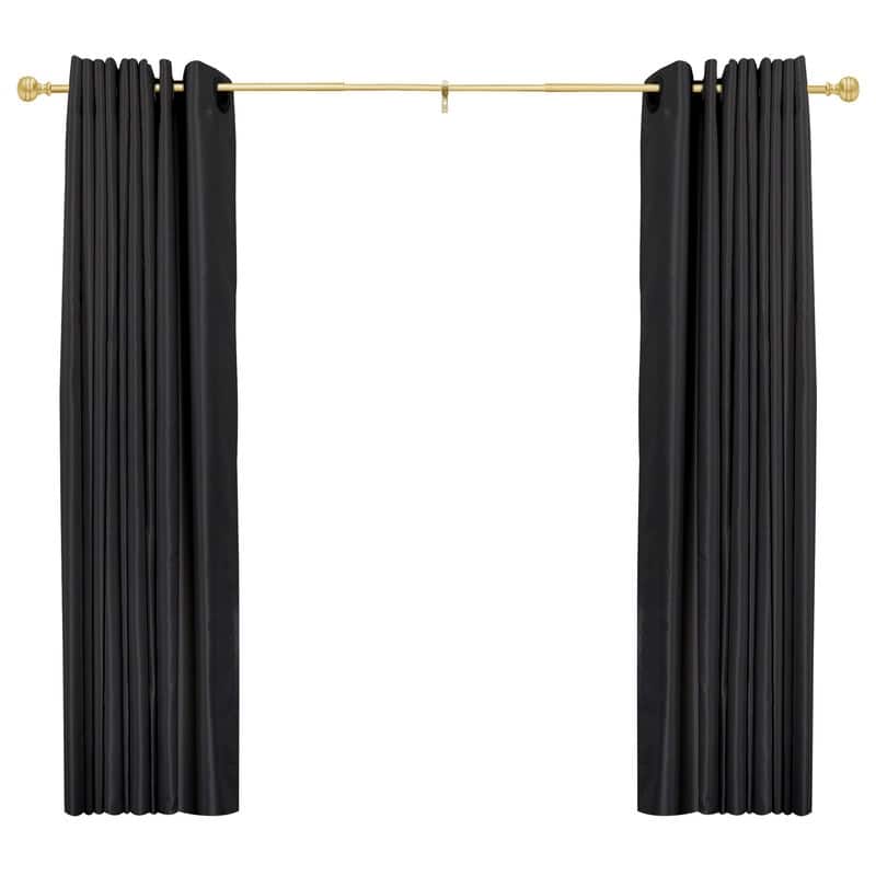 UTOPIA ALLEY 5/8 Inch Curtain Rod - Adjustable Drapery Rods, Bedroom & Living Room Decorative Curtain Rods