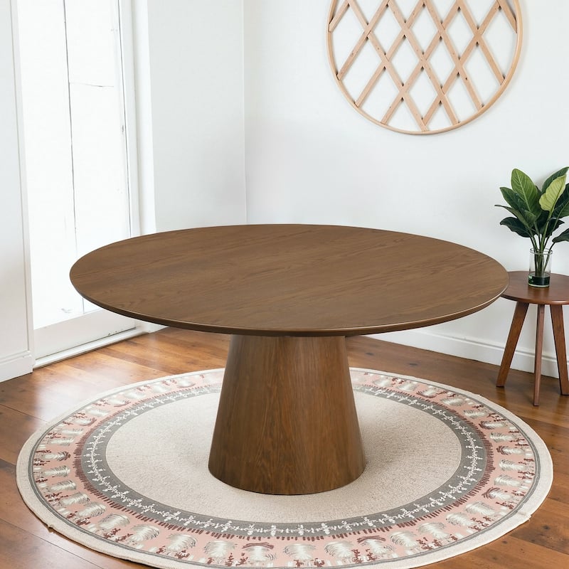 Finsbury Solid Wood Round Dining Table - Large