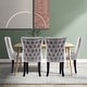 preview thumbnail 30 of 39, KATA Velvet Upholstered Wingback Dining Chairs Set of 2