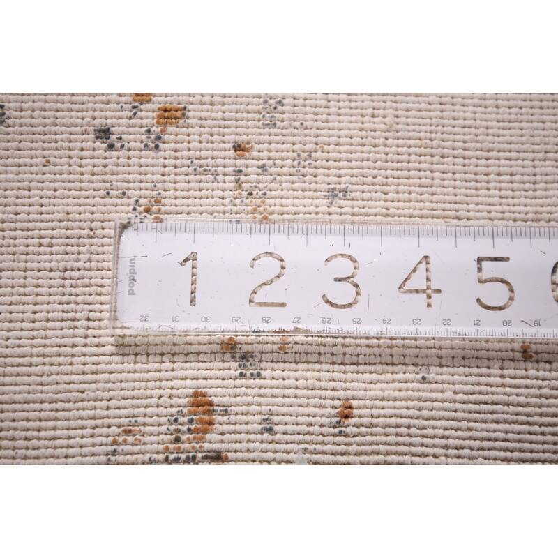 Contemporary Abstract Area Rug Hand-Knotted Wool Carpet - 5'6" X 7'8"