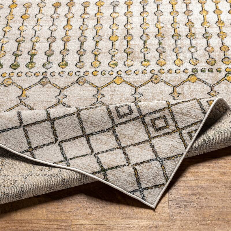 Livabliss Quince Bohemian Machine Washable Area Rug