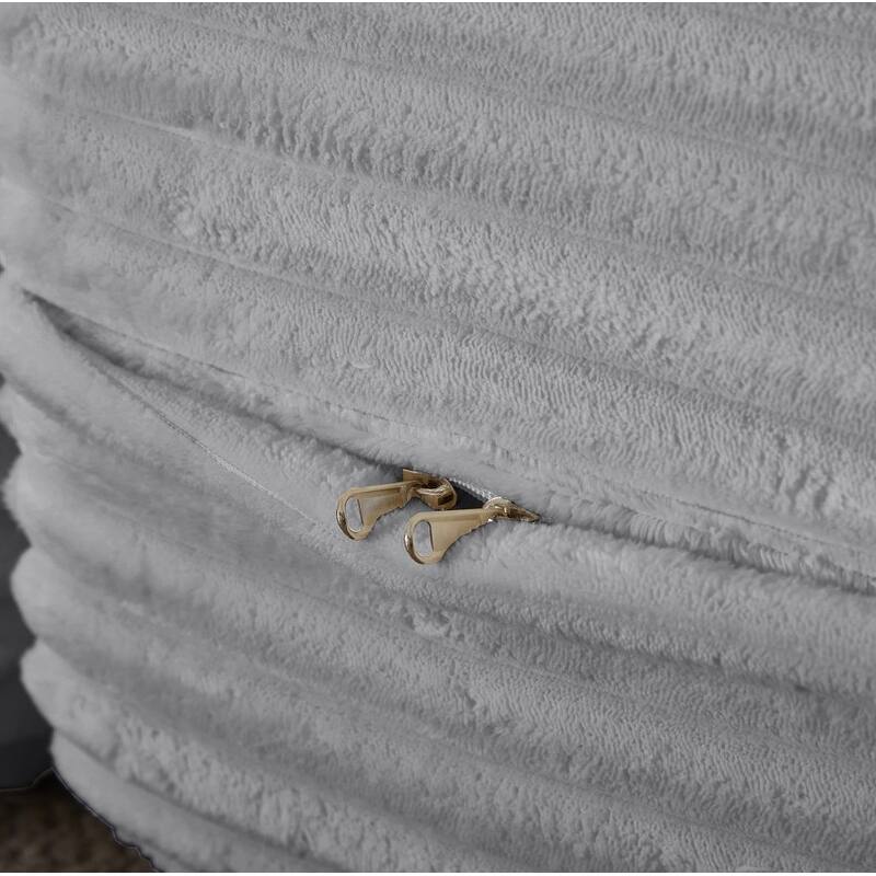 Modern 78" Full Size Convertible Corduroy Foam-Filled Sleeper Sofa,Modern Floor Sofa with 2 Pillows