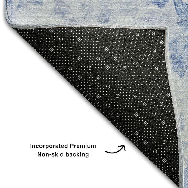 Premium Washable Super Soft Modern Floral Mayfield Rug
