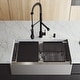 preview thumbnail 1 of 13, VIGO Camden Stainless Steel Kitchen Sink and Gramercy Faucet Set Grey