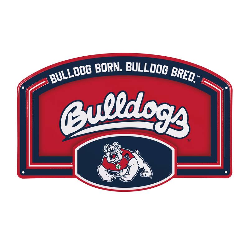 Fresno State Embossed Steel Wall Sign, 11" x 17"