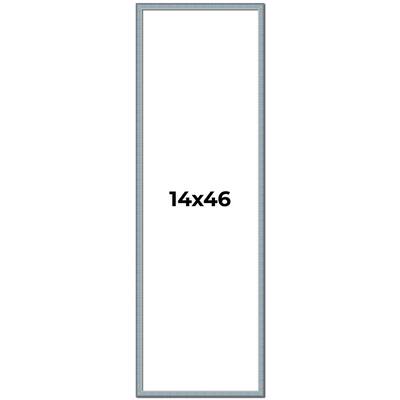 14x46 Frame Rustic Sky Blue Solid Wood Picture Frame | 0.75 Inch