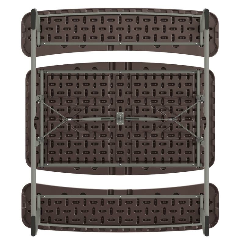 Indoor/Outdoor Commercial Grade Kids Folding Picnic Table with Benches - 37.5"D x 32.625"W x 21.5"H