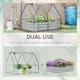 Outsunny Raised Steel Garden Bed with Greenhouse Cover - 50" L x 37.5" W x 36.25" H