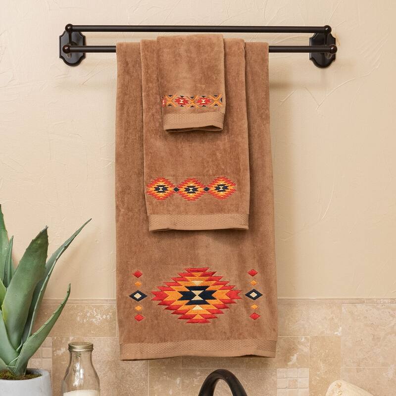 Paseo Road by HiEnd Accents Del Sol Embroidered Towel Set, 3PC