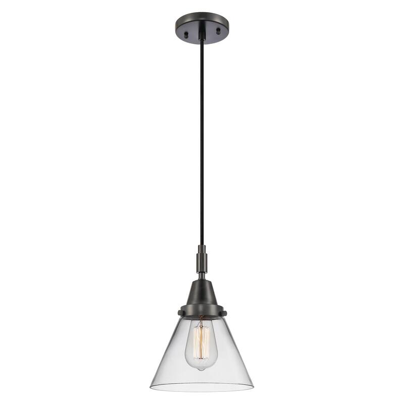 Innovations Lighting 447-1P-G42 Cone 8" Wide Mini Pendant with Clear