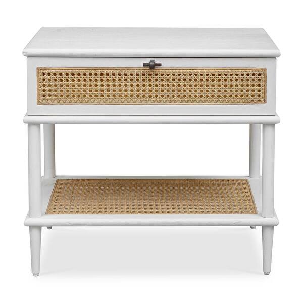 slide 2 of 4, Uttermost Coast Rattan Side Table White