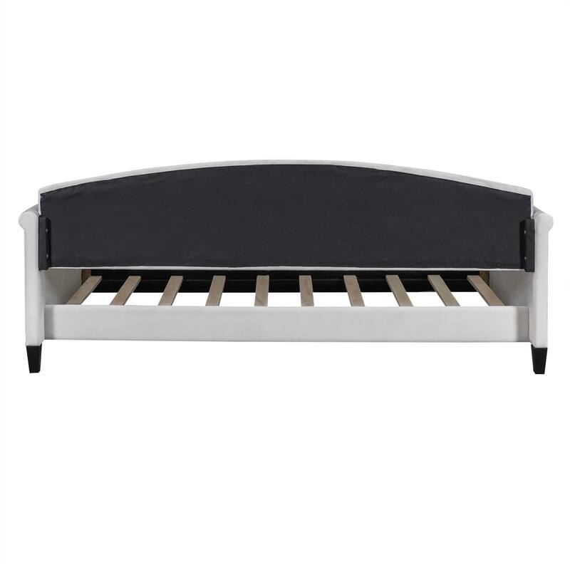 Modern Luxury Tufted Twin Size Velvet Upholstered Daybed with Button