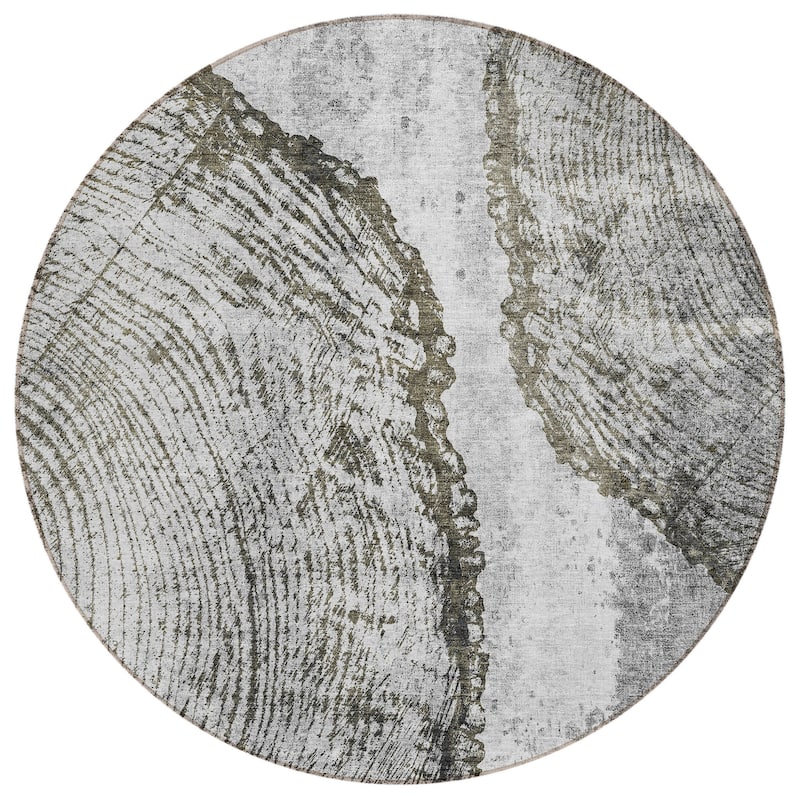 HomeRoots Abstract Transitional Rectangle Outdoor Rug
