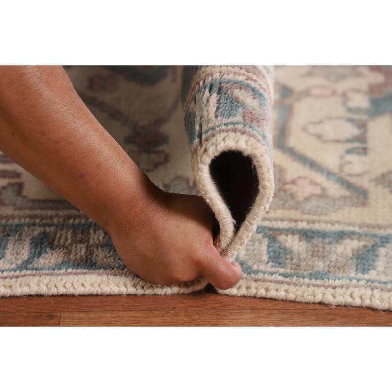 Oushak Oriental Area Rug Handmade Floral Wool Carpet - 9'0" x 11'9"