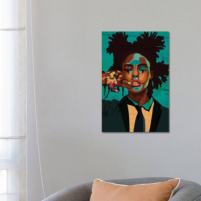 iCanvas "Painter Girl Blue Edition" by Dai Chris Art Canvas Print - 26x18x1.5