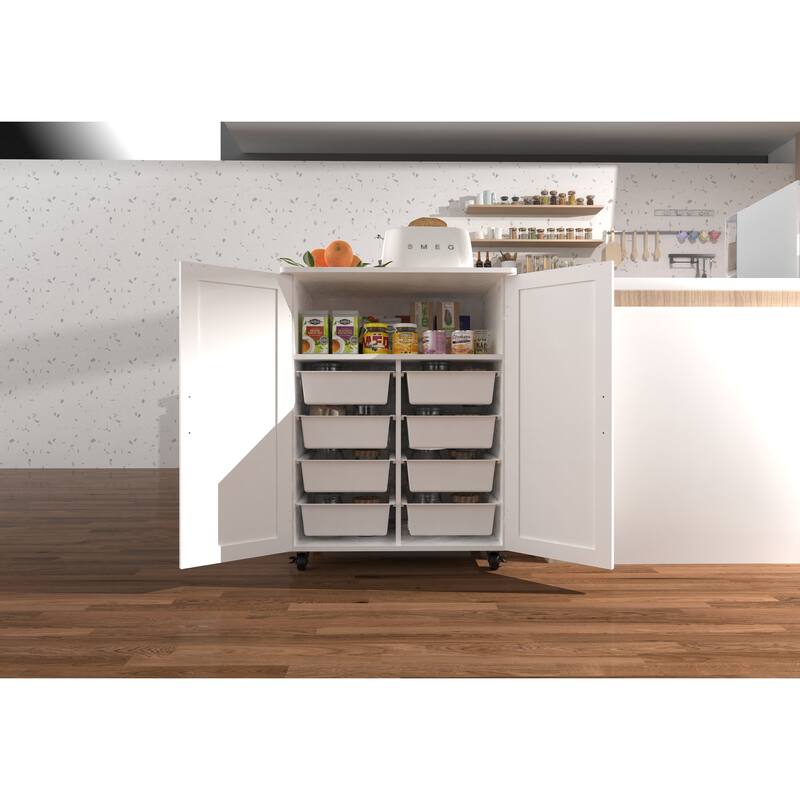 Rice door storage cabinet, exquisite craftsmanship to create, strong and durable, large capacity storage