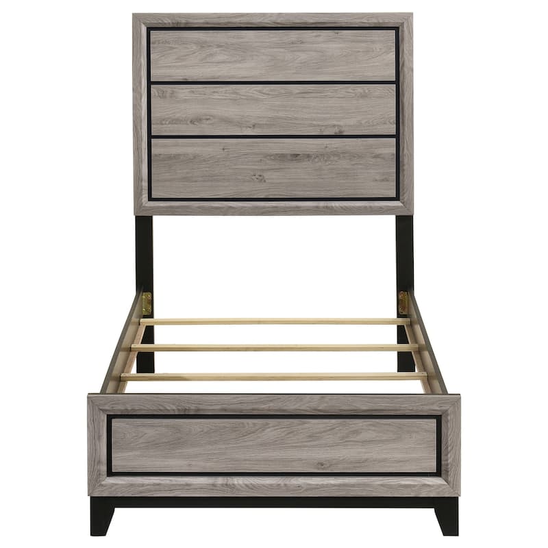 Watson Transitional Wood Panel Bed