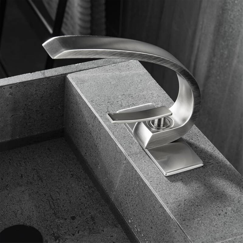 Single Handle Bathroom Sink Faucet One Hole Modern Bathroom Vanity Basin Faucets Mixer Taps With Valve