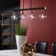 preview thumbnail 1 of 8, Shakil Matte Black Modern 4-Glass Globe Pendant Light by iNSPIRE Q Modern