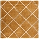 preview thumbnail 54 of 161, SAFAVIEH Hudson Shag Estella Diamond Trellis 2-inch Thick Rug 7' Square - Gold/Ivory