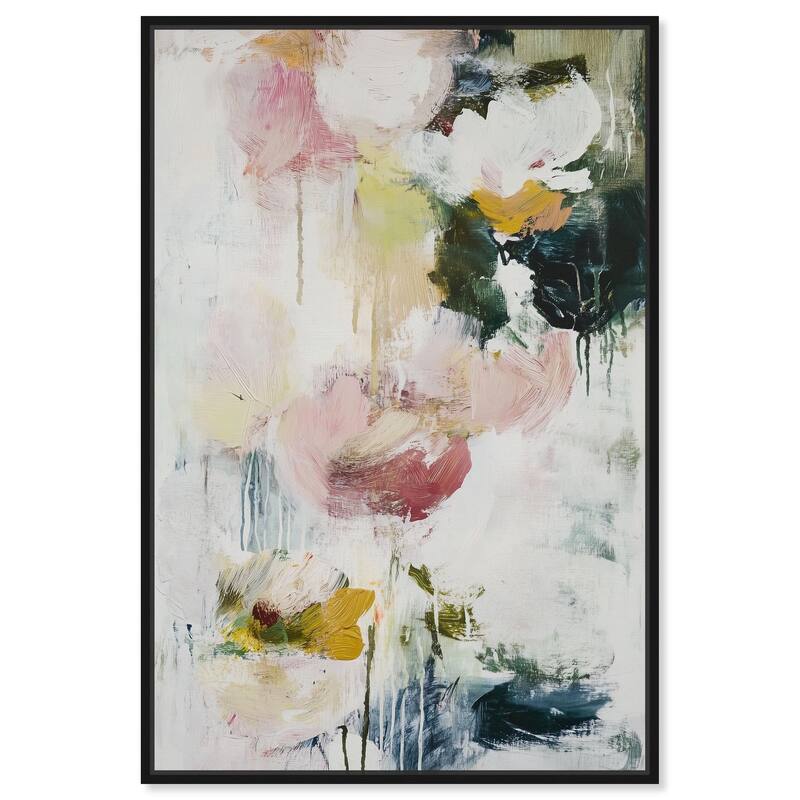 Dripping Colors IV Canvas by Art Remedy - Black - 16" x 24"