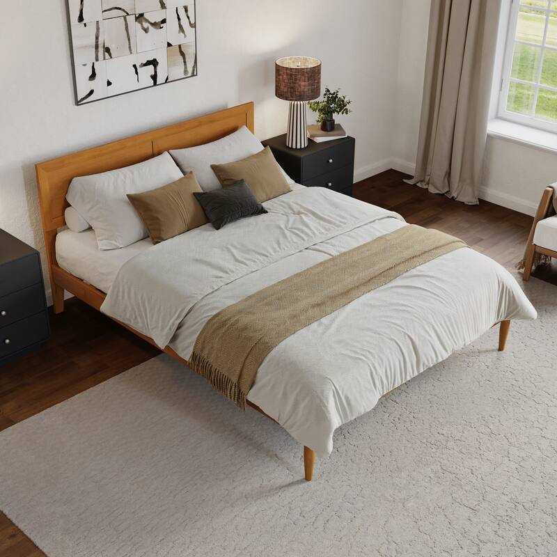 Ellarie Platform Bed with Adjustable Headboard