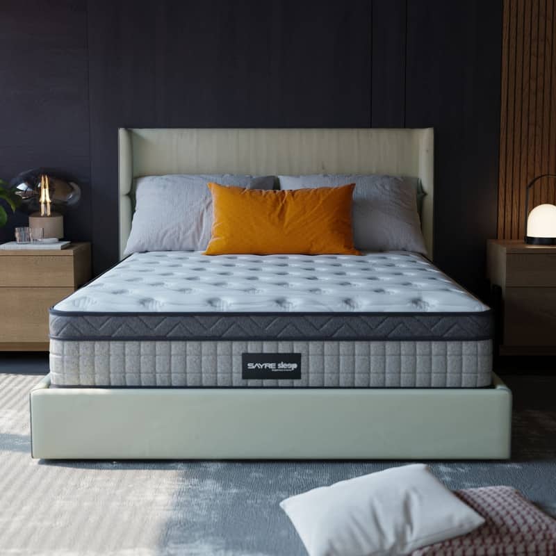 Assembled in USA - 12" Diamond Hybrid Mattress Pocket Coil and Cool Gel Memory Foam - Full - Medium