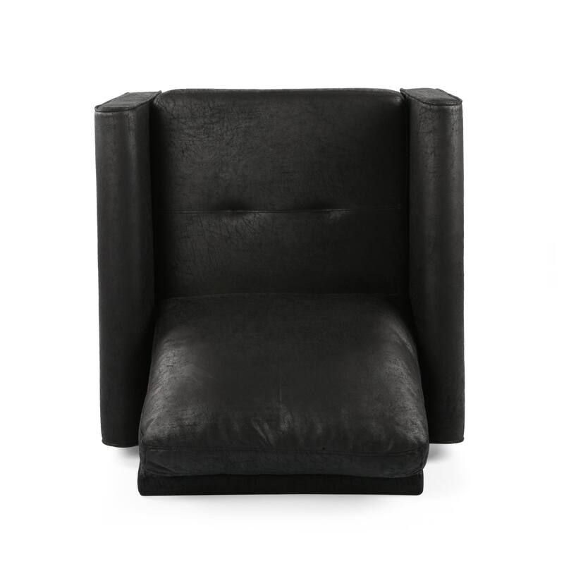 Black 31" Microfiber Club Chair