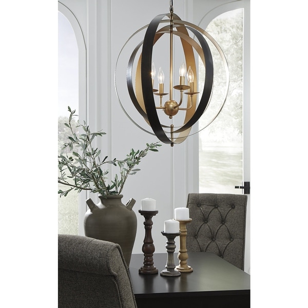 black gold glass pendant light