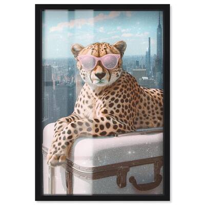 Cheetah Luggage NYC Shadowbox by Art Remedy
