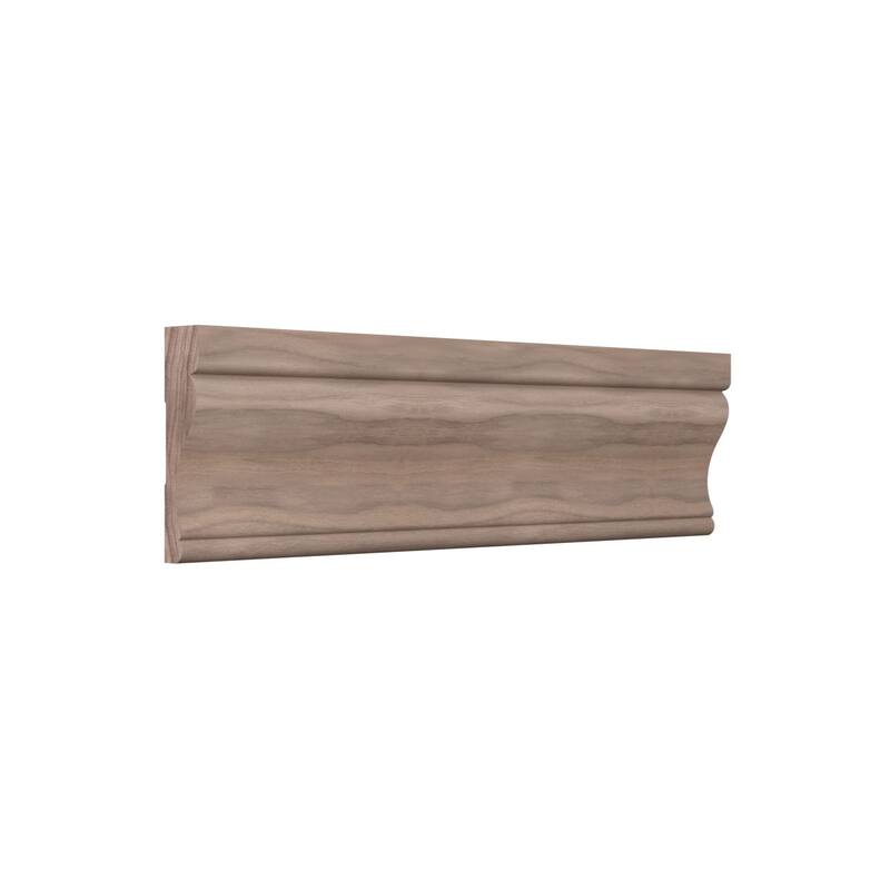WM350 11/16-in D x 3-1/2-in W x 96-in L Americraft Solid Hardwood Stain Grade Flagler Casing Moulding