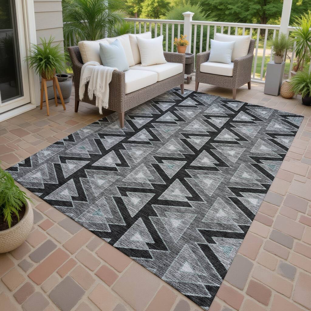 Machine Washable Indoor/ Outdoor Global Lyons Chantille Rug