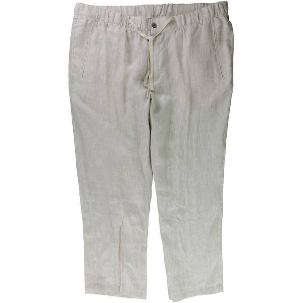 Shop Tasso Elba Mens Linen Drawstring Casual Trousers Overstock
