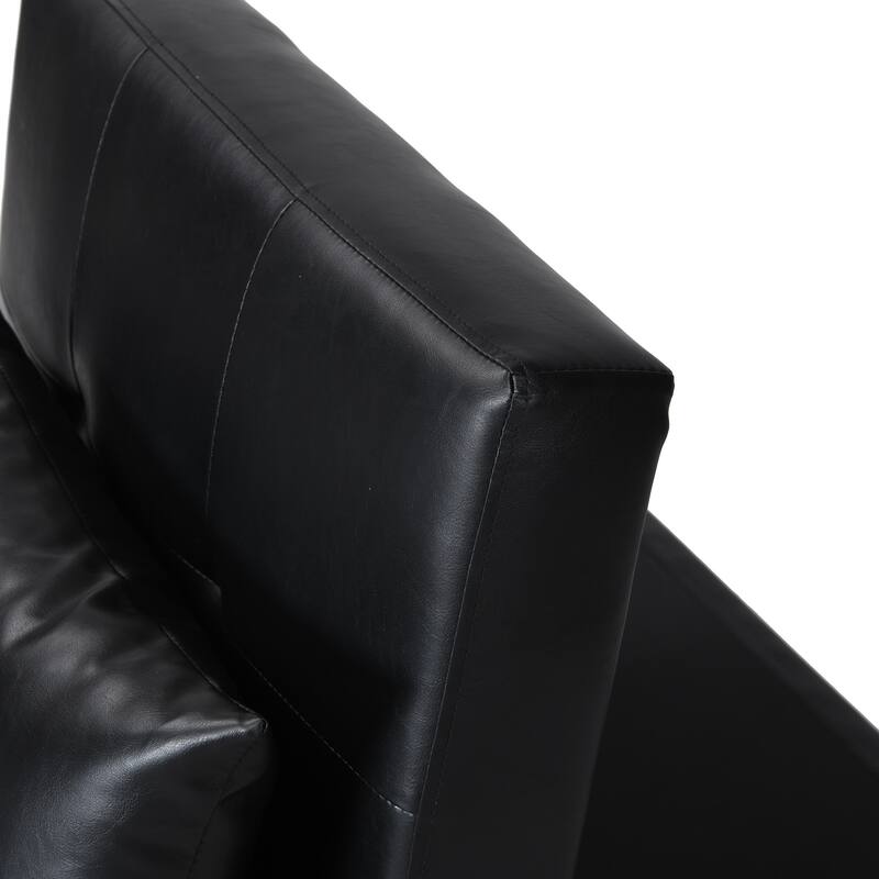 39.8" Single Folding Ottoman Sofa Bed with Adjustable Back and Pillows for Living Room