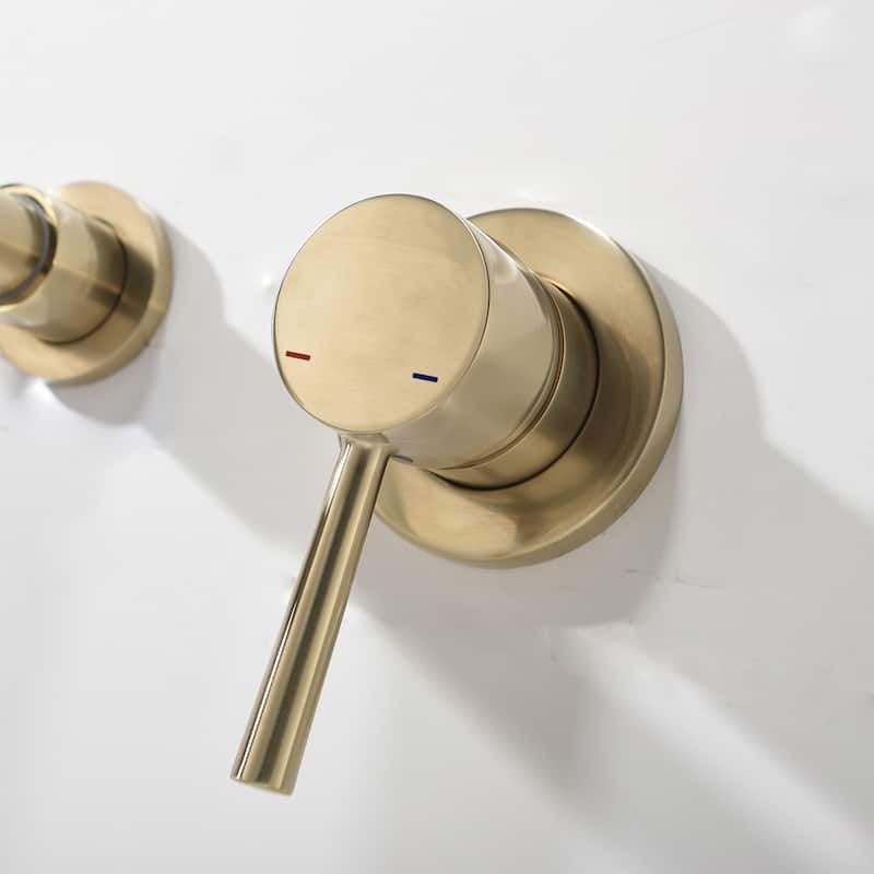 Wall Mount Single Handle Bathroom Sink Faucet