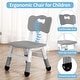 preview thumbnail 16 of 28, Kids Table and Chairs Set, Height Adjustable Desk with 4 Seats for Ages 2-10