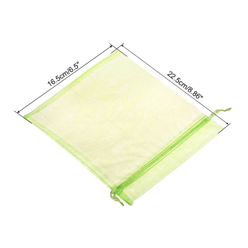 Fruit Protection Bags Nylon Fruit Netting Cover Bags 50 Pack - Green - 9x6"