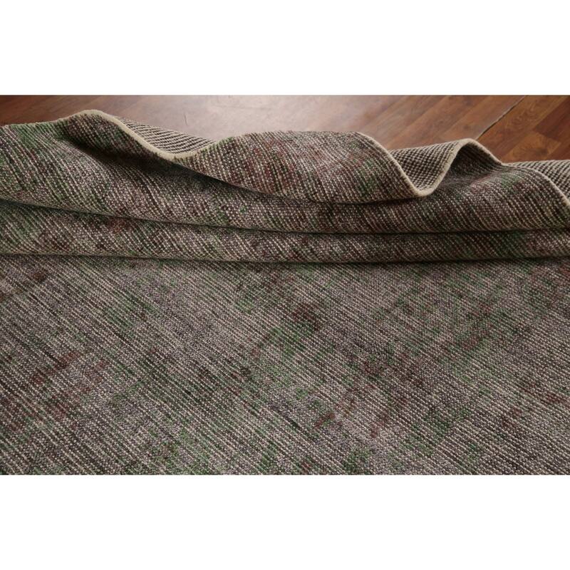 All-Over Abstract Modern Area Rug Hand-Knotted Wool Carpet - 8'2"x 9'10"