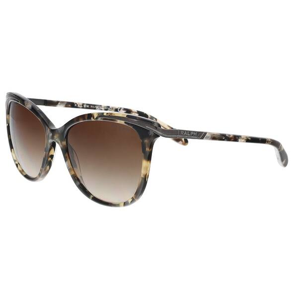 Shop Ralph Lauren Ra5203 146213 Brown Marble Cat Eye Sunglasses
