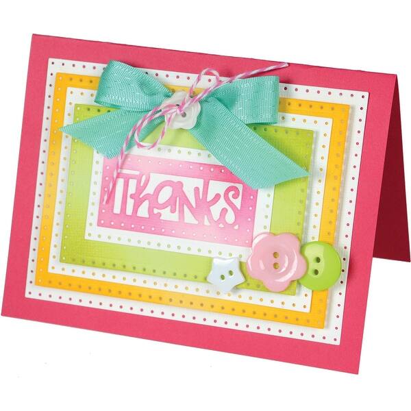 Sizzix 661561 Framelits Die Set Rectangles Dotted By Stephanie Barnard 9 Pack Overstock 18937561 Sizzix framelits & stamps 657918 swirls 6 stamps & 5 dies set. overstock com