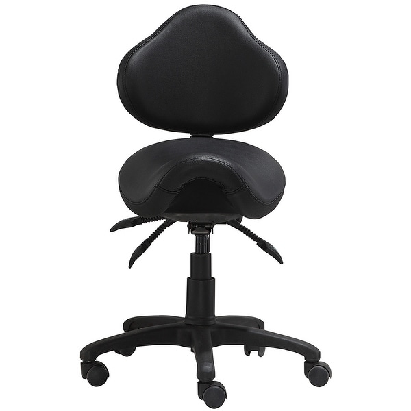 Stool Medical Doctor Office Furniture Lab Adjustable Dental Exam Chair Black 14 