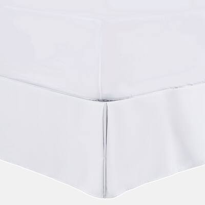 Bed Skirt Easy Fit 16 Inch Tailored Drop Brushed Pleated Bed Skirt