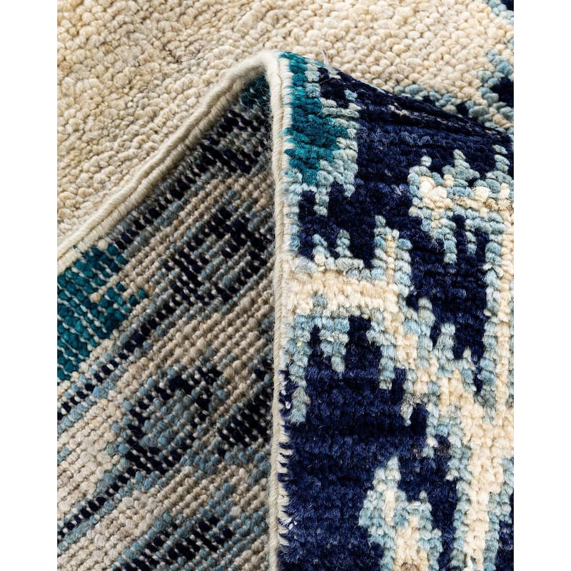 Contemporary Overdyed Wool Hand Knotted Runner - 2' 6" x 8' 6"
